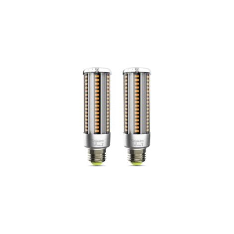 Lampadina LED E27 da 25W, luce bianca calda 2700K, angolo di emissione 360°, non dimmerabile, senza sfarfallio, lampadina LED E27 a forma di pannocchia, confezione da 2 - Crezuo
