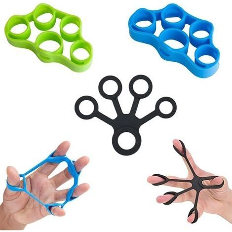 Exerciseur De Doigts, 3 Hand Grip Strengthener, Hand Grip Musculation, Musculation Main Kit, Entraîneur de Doigts, Pince de Musculation Antidérapante, pour L'entraînement Musculaire Des Doigts (1/4)
