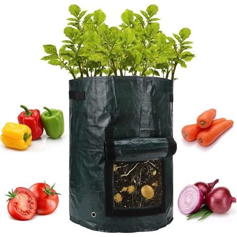 Plantationsäcke - Ohne Marke - 2 Stück - 35x45 cm - Stoff - Schwarz