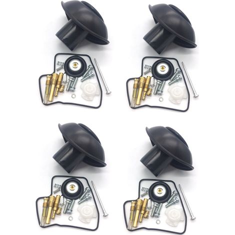 4-teiliger Vergaser-Reparatursatz für Steed 600 Shadow VLX600 VLX 600 VT600 C und Ventilmembran-Dichtungssatz