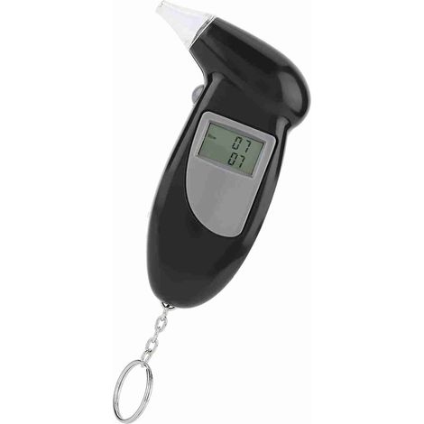 Testeur d'Alcool Numérique à Écran LCD Portable avec Porte-Clés Analyseur d'Haleine 50 Embouts Bucaux (1/5)