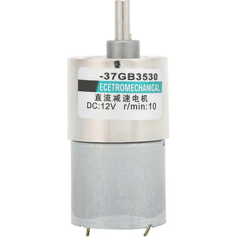 12-V-Gleichstrom-Getriebemotor, 10 U/min, Ganzmetallgetriebe, niedrige Drehzahl, für Elektronikfertigungsanlagen (1/5)