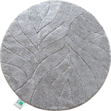 Tapis de bain Maris Tapis de bain rond Argent 120 cm de diamètre