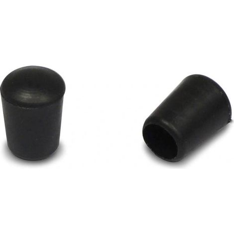 Ajile - Embout flexible enveloppant NOIR pour tube de diam. 7 mm