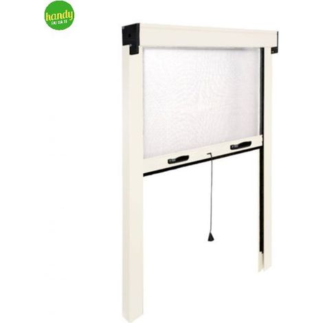 ZANZARIERA VERTICALE IN KIT col. Bianco (RAL 9010) cm. 80x160 (1/3)