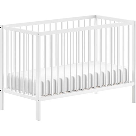 Lettino neonato 60x120 rete a doghe inclusa Vipack Meryl Bianco (1/5)