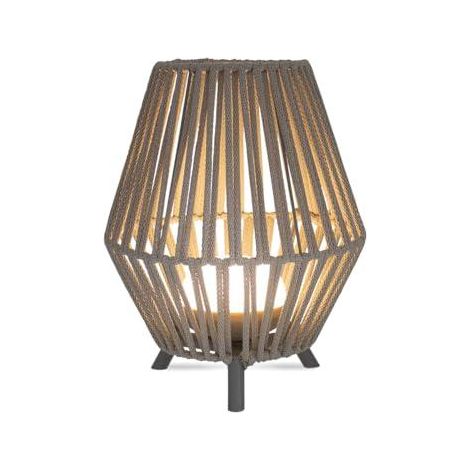 CONTA 30 cm Lámpara de mesa con batería recargable. Luz LED cálida. Fabricada en España (1/2)
