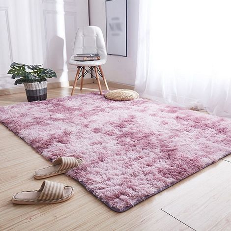 Tapis En Fourrure Synthétique - Rectangulaire 40 x 60 cm - Antidérapant - Pour Salon Chambre Dortoir - Polyester 100 % (1/5)