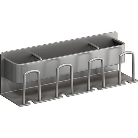 Porte-Brosse Dents Mural avec Tasse Salle Bain Rangement (1/3)