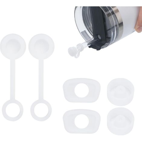 Set di 6 tappi per tazze in silicone a tenuta stagna, di varie misure.