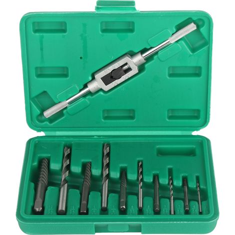 Kit de 11 piezas de brocas y extractores para tornillos, pernos y sujetadores rotos. (1/5)