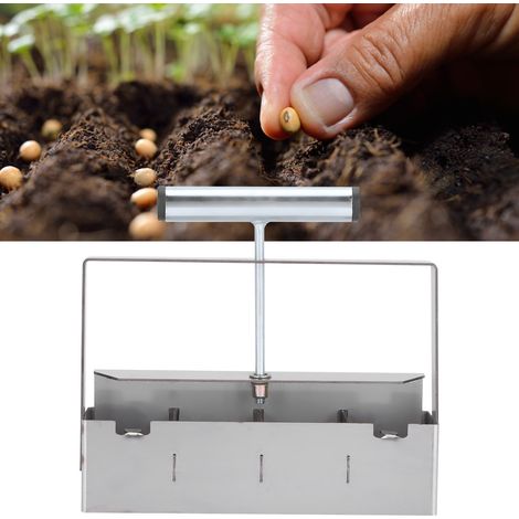 Bloc de Terre Manuel 4 Cases pour Semis, Outil de Jardinage Serre et Plantation (1/5)