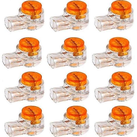 200 connecteurs de câble K1, connecteurs d'épissure avec gel d'étanchéité, bornes à 2 fils, pour téléphone et ordinateur. (1/5)