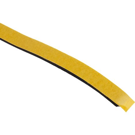 Rs Pro – Ruban mousse EPDM noir 12mm x 10m x 3mm – Joint de porte et fenêtre – Adhésif caoutchouc – Température max +90°C
