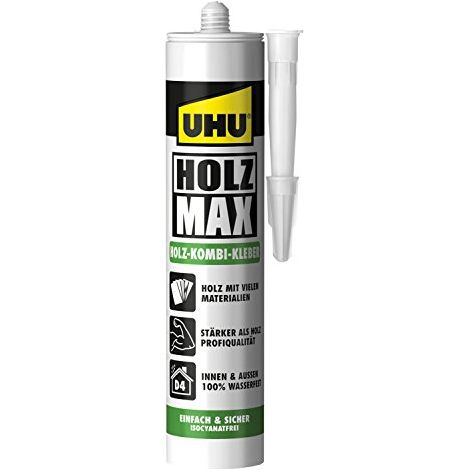 UHU Colla per legno MAX, colla forte e impermeabile 380g (1/3)