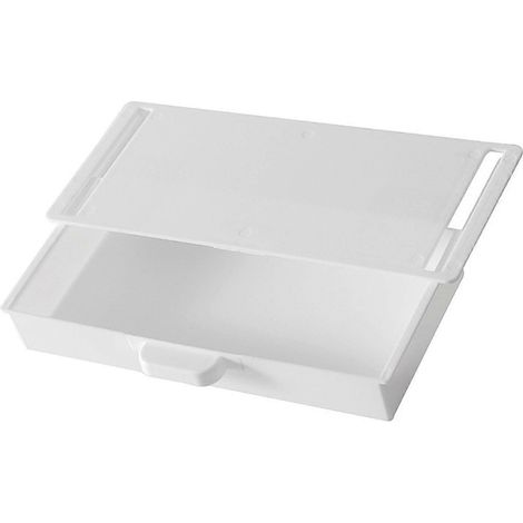 Tiroir de rangement sous bureau, coulissant et autocollant, pour armoire ou table de bureau (1/5)