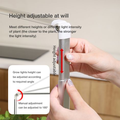 Système de jardinage d'intérieur avec lampe de croissance LED (1/5)