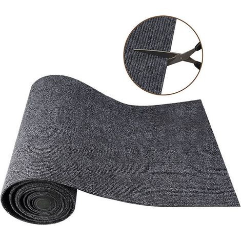 Tapis anti-griffures autocollant 40×100 cm, protection canapé, découpable, gris (1/5)