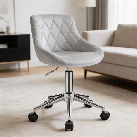 Fauteuil pivotant de bureau avec roulettes, chaise ergonomique pour télétravail (uniquement chaises de bureau) (1/4)