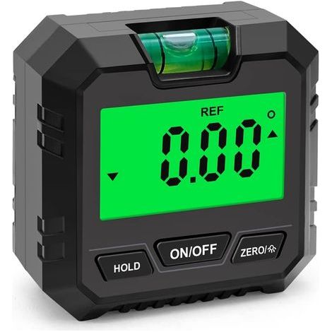 Mini goniometro digitale inclinometro, goniometro elettronico livella a bolla, scatola di livellamento Black (1/5)
