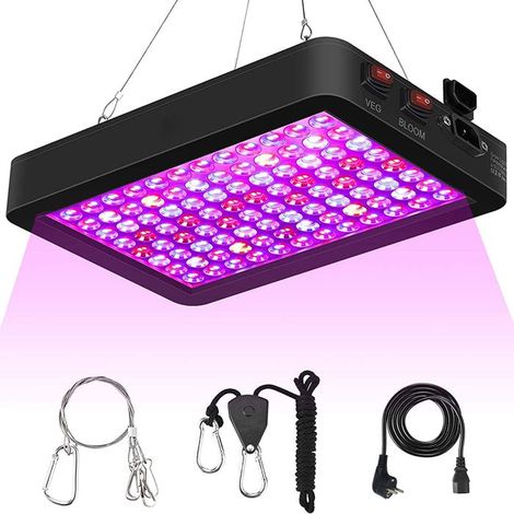 Lampe de croissance LED Rosnek pour l'horticulture, spectre complet, 47 W, noire, taille S-AquaForge (1/5)