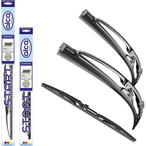 alca® Scheibenwischer mit Heckwischer ideal für MG MG ZR (10.2001 - 04.2005) START, Gelenkwischer, klassisch