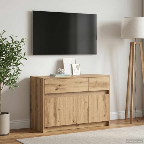 vidaXL Mobile TV 91 x 34 x 61 cm Rovere Artigianale (1/5)
