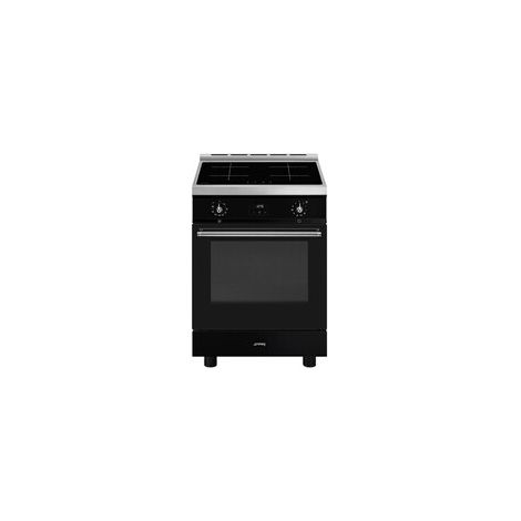 Cuisinière induction SMEG Classica Concerto C6IPBLT2 60 cm noire 4 zones avec pyrolyse four multifonction 70 L (1/5)