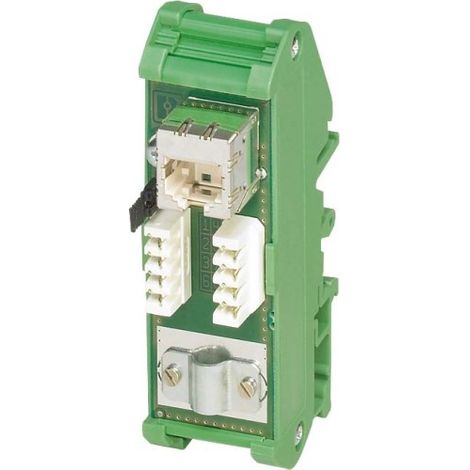 PHOENIX CONTACT FL-PP-RJ45-SCC LOT DE 10 PANNEAUX DE BRASSAGE RJ45 FEMELLE VERS 8 BORNES À RESSORT CAT5E 10/100/1000 MBIT/S