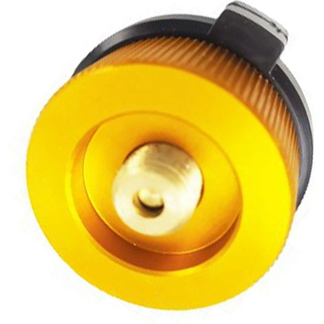 Convertisseur de réservoir de gaz de rechange pour réchaud de camping, en alliage d'aluminium, accessoires pour barbecue de camping, orange (1/5)