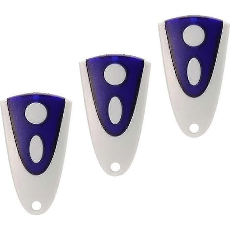 Télécommande de remplacement pour ouvre-porte de garage 433,92 MHz (lot de 3) (1/5)