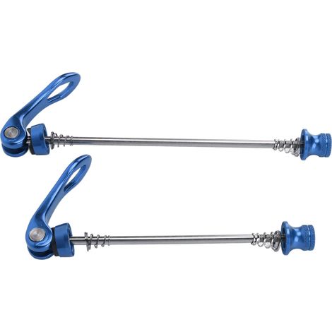 Zweiteiliger Schnellspanner für Fahrräder, abnehmbar, leicht austauschbar, leicht, in 4 Farben erhältlich, Radachse für Mountainbikes und Rennräder – Blau (1/5)