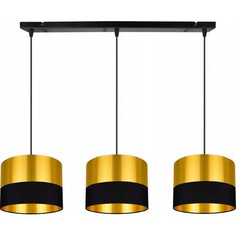 Suspension moderne avec abat-jour LED doré (1/5)