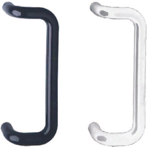 Maniglione zancato in nylon - mm.333x146x84h. - interfori mm.300 col. bianco