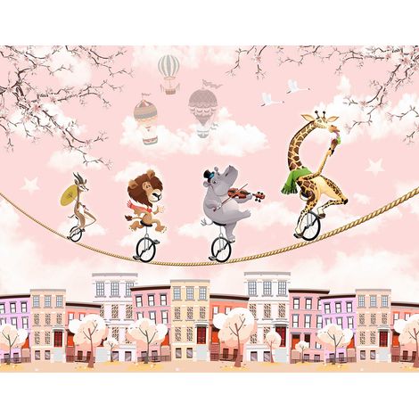 Papier peint panoramique Enfants - Animaux - 130 cm x 101 cm (1/2)