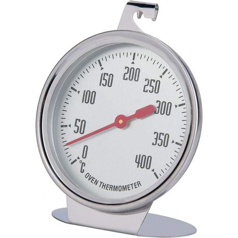 BEBUSINGOTO Ofentemperaturprüfer, Küchenthermometer, Standthermometer mit großem Durchmesser, Edelstahl, Küchenbackzubehör (1/5)