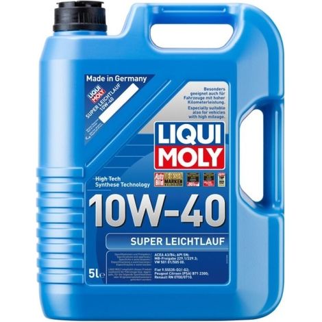LIQUI MOLY MOLY OIL 10W40 5L SUPER LEICHTLAUF/ 505.00/ 229.1