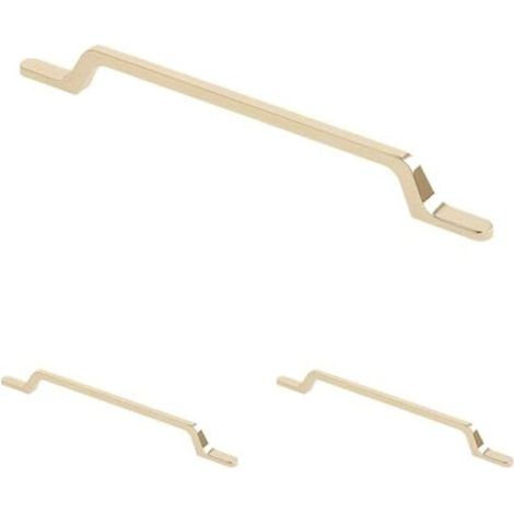 Lochabstand: 192 mm - Zamak - Messing (3er-Set)