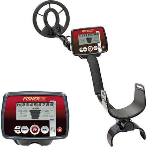 Détecteur de métaux F11 – Alimentation 1 pile 9V – Écran LCD avec discrimination audio et visuelle – Profondeur de détection 2m – Fisher (1/3)