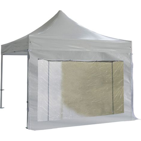4m Bâche grand fenêtre panoramique PVC 580g/m² Blanc