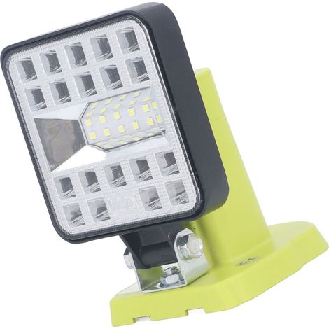 Lampe de travail LED 1800lm, projecteur pour Ryobi P189 P190 PBP002 PBP003 RB18L50 BPL1820 18V 14.4V, une batterie au Lithium (1/5)