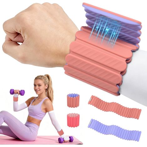Pack de 2 x 0,5kg Poids Magnétiques Réglables Pour Cheville Poignet (1/5)
