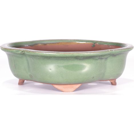 Vaso bonsai smaltato a nuvola cm. 30 Verde (1/2)