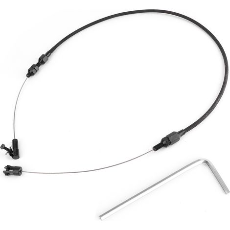 Câble d'accélérateur universel 24 pouces HZ-6054-PBK, tresse en acier inoxydable, pièce de rechange (1/5)