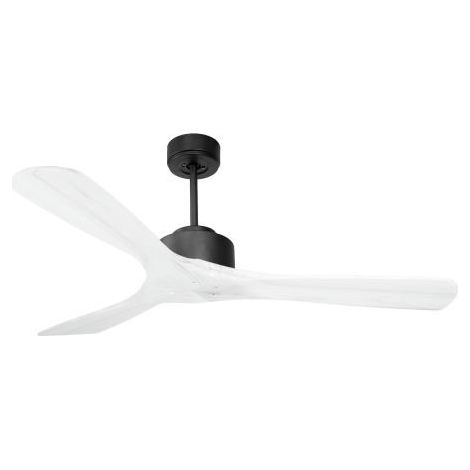 Modulo de KlassFan - Super destratificateur et ventilateur DC 132 cm Gris basalte pales bois blanc sans Lumière 25 à 40 m² (1/5)