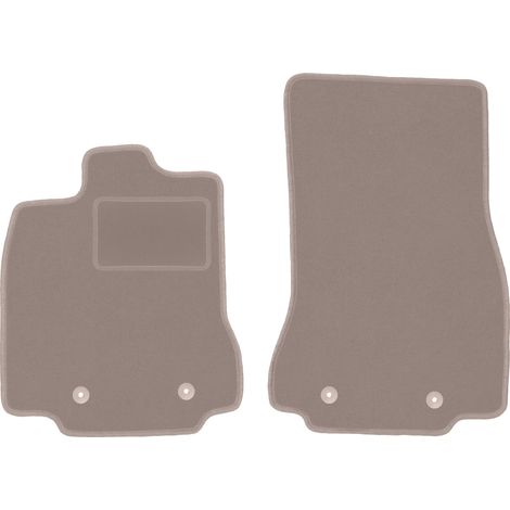Tapis avant beiges pour : Jaguar XF I 2WD X250 berline, break (2007-2015)