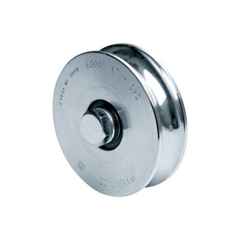 COMUNELLO 315 RUOTE RUOTA GOLA SEMITONDA 2 CUSCINETTI CANCELLI SCORREVOLI - 200 mm (1/2)