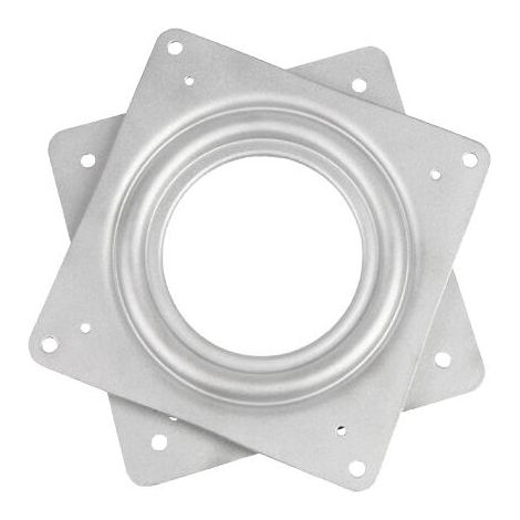 Plateau Tournant - Acier Inoxydable Galvanisé - Rotation 360° avec Roulements à Billes - Pour Siège Bureau Table Meuble - 1 Pièce