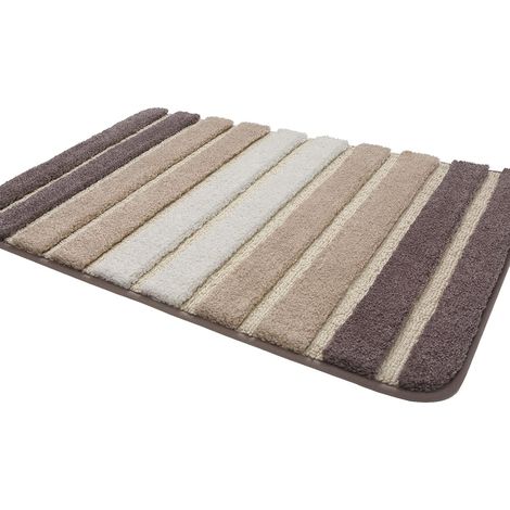 Tapis de Bain Antiderapant,Extra Doux Tapis Salle Bain,Lavable en Machine,Absorbant l'eau,40 x 60 cm,Beige-Fei Yu (1/5)