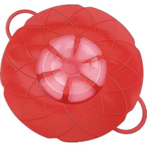 Couvercles en silicone pour casseroles. 1 couvercle anti-déversement avec bouchon intégré. Silicone (1/5)